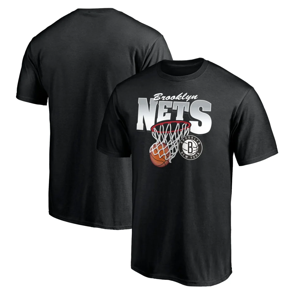 Food-Grade Cleaning Men's Fanatics Branded Black Brooklyn Nets Balanced Floor T-Shirt