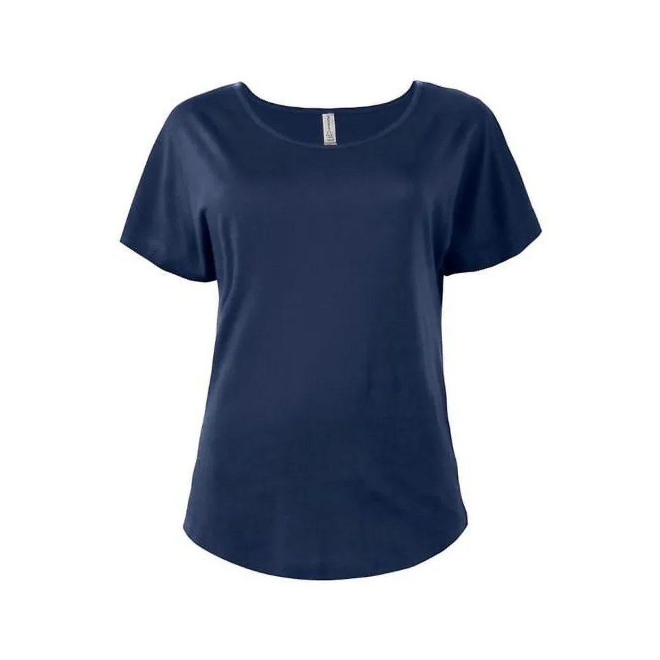Prime Ladies CVC Dolman T-Shirt, Athletic Navy - Large
