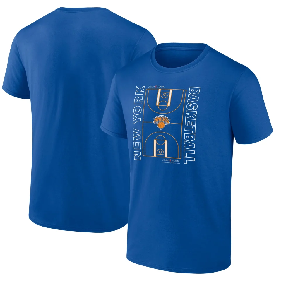 Eco-Friendly Men's Fanatics Branded Blue New York Knicks Michelob Ultra Full Court T-Shirt
