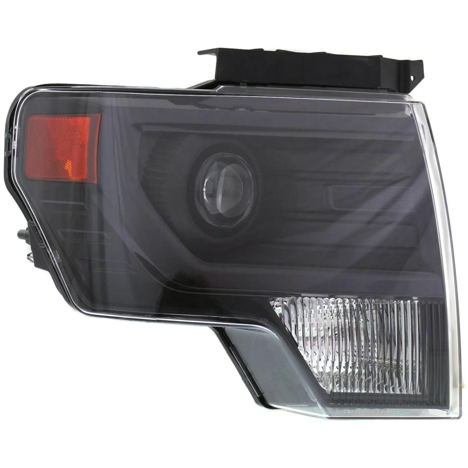 Storage Top-Rated HID Headlight For 2009-2014 Ford F-150 Right Black Trim