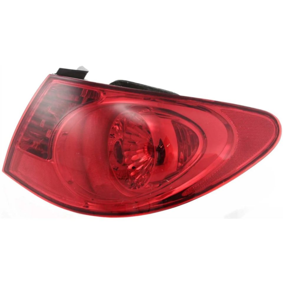 Leak-Proof Tail Light For 07-10 Hyundai Elantra Passenger Side Outer Body Mounted