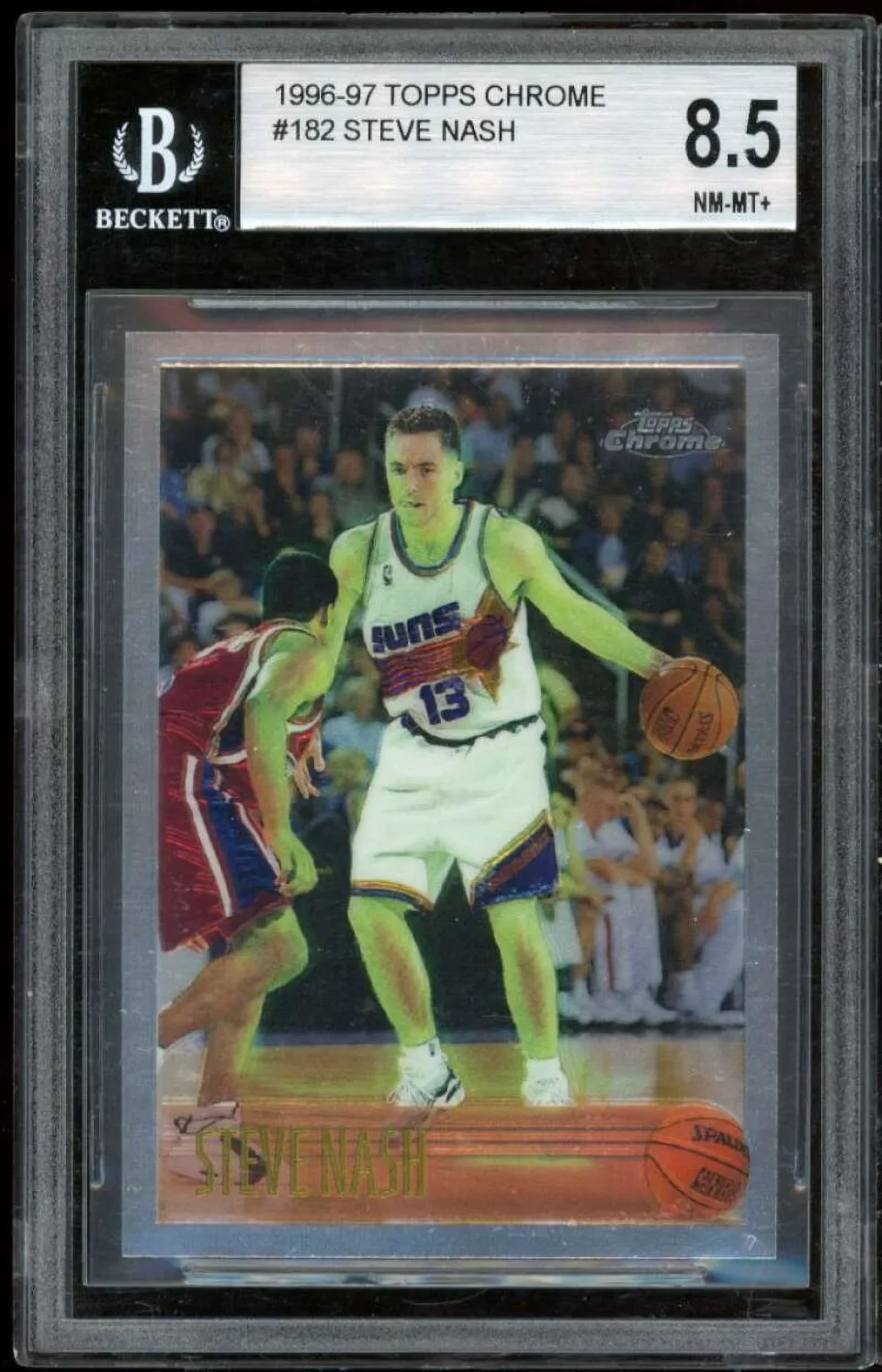 Long-Lasting Steve Nash Rookie Card 1996-97 Topps Chrome #182 BGS 8.5 (9 8.5 8.5 8.5)