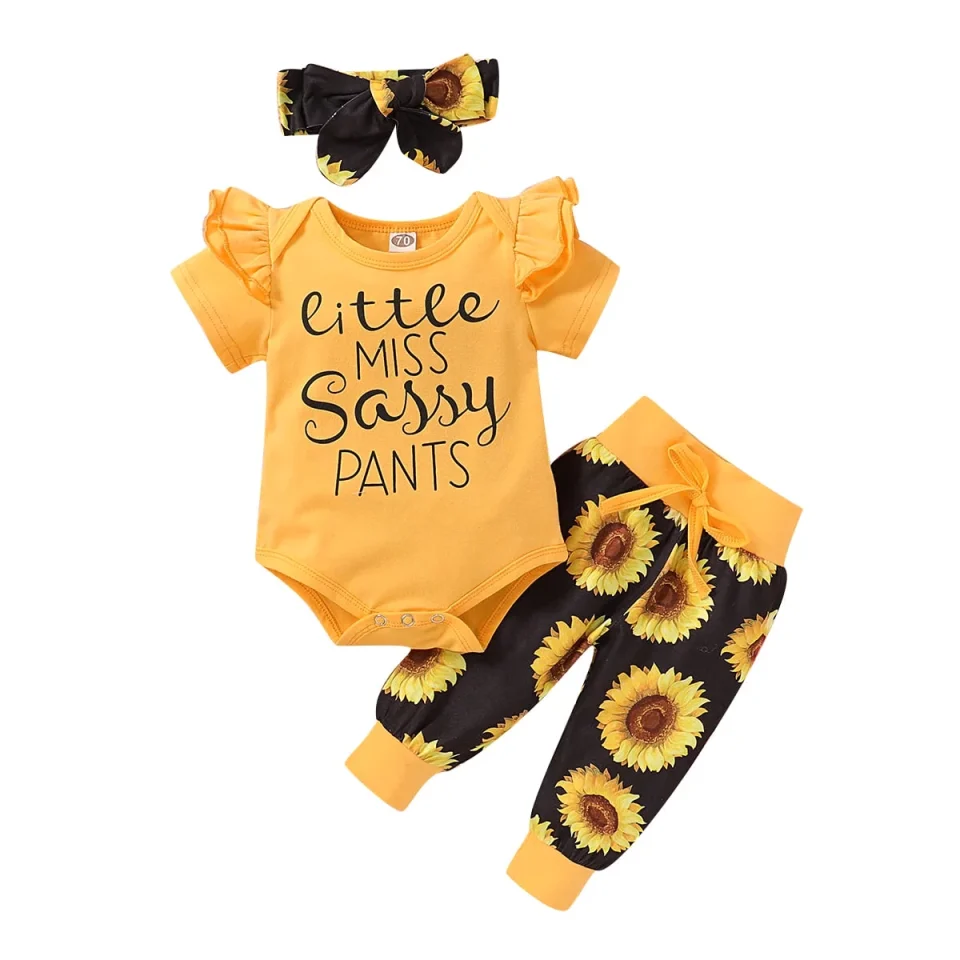 Select MINKIDFASHION Baby Girls T Shirt Long Pants Female Romper Outfit 3 Months