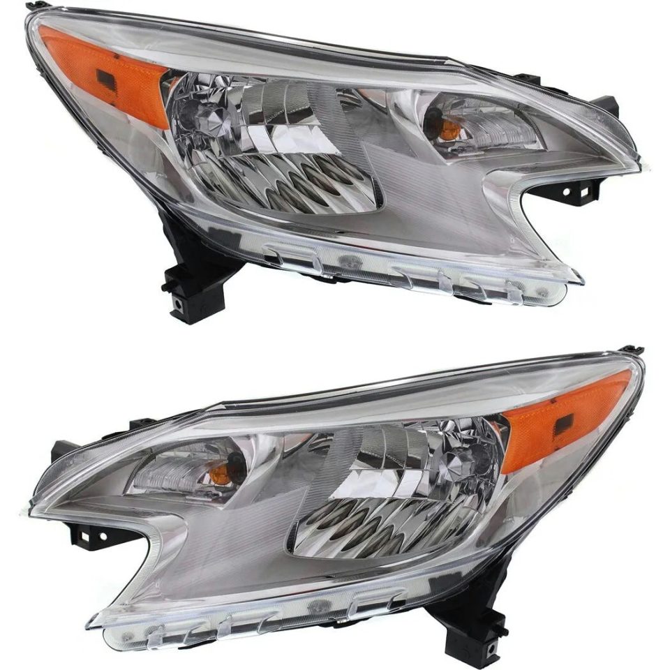 Baking Top-Rated Headlight Set For 2014-2016 Nissan Versa Note Left and Right With Bulb CAPA 2Pc