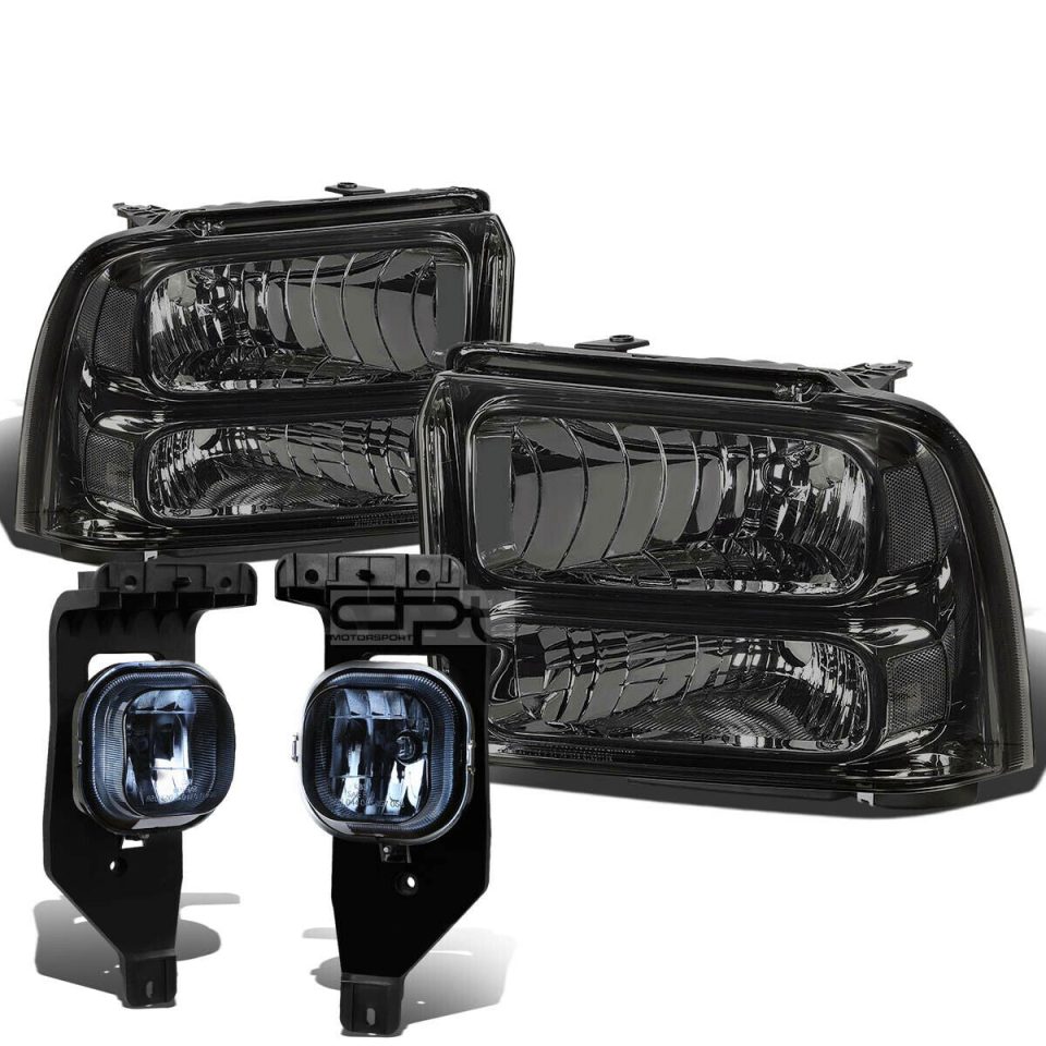 Pure 05-07 SUPERDUTY SMOKED TINTED HEADLIGHT+CLEA