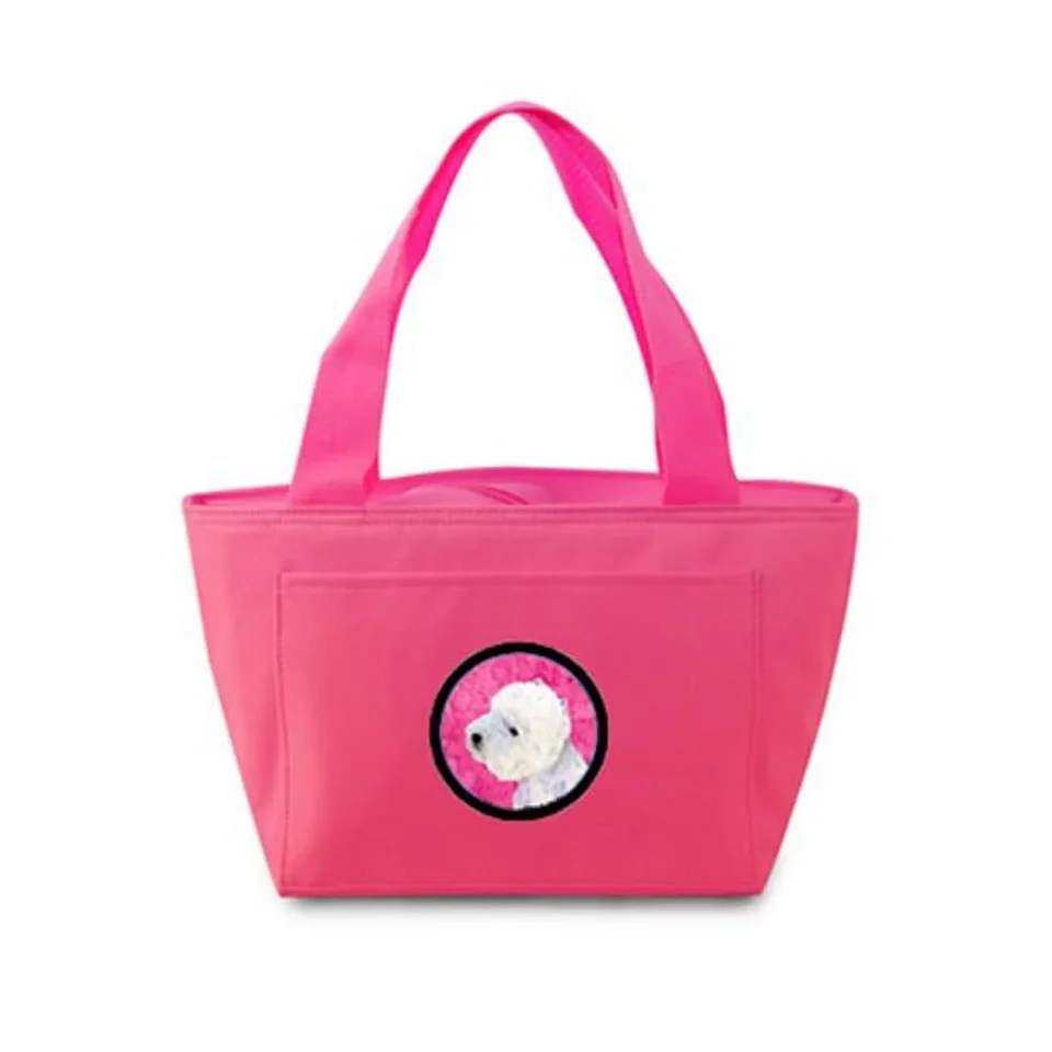 Baking Upgraded Carolines Treasures LH9360PK-8808 Pink Westie Zippered Insulated School Washable And Stylish Lunch Bag Cooler