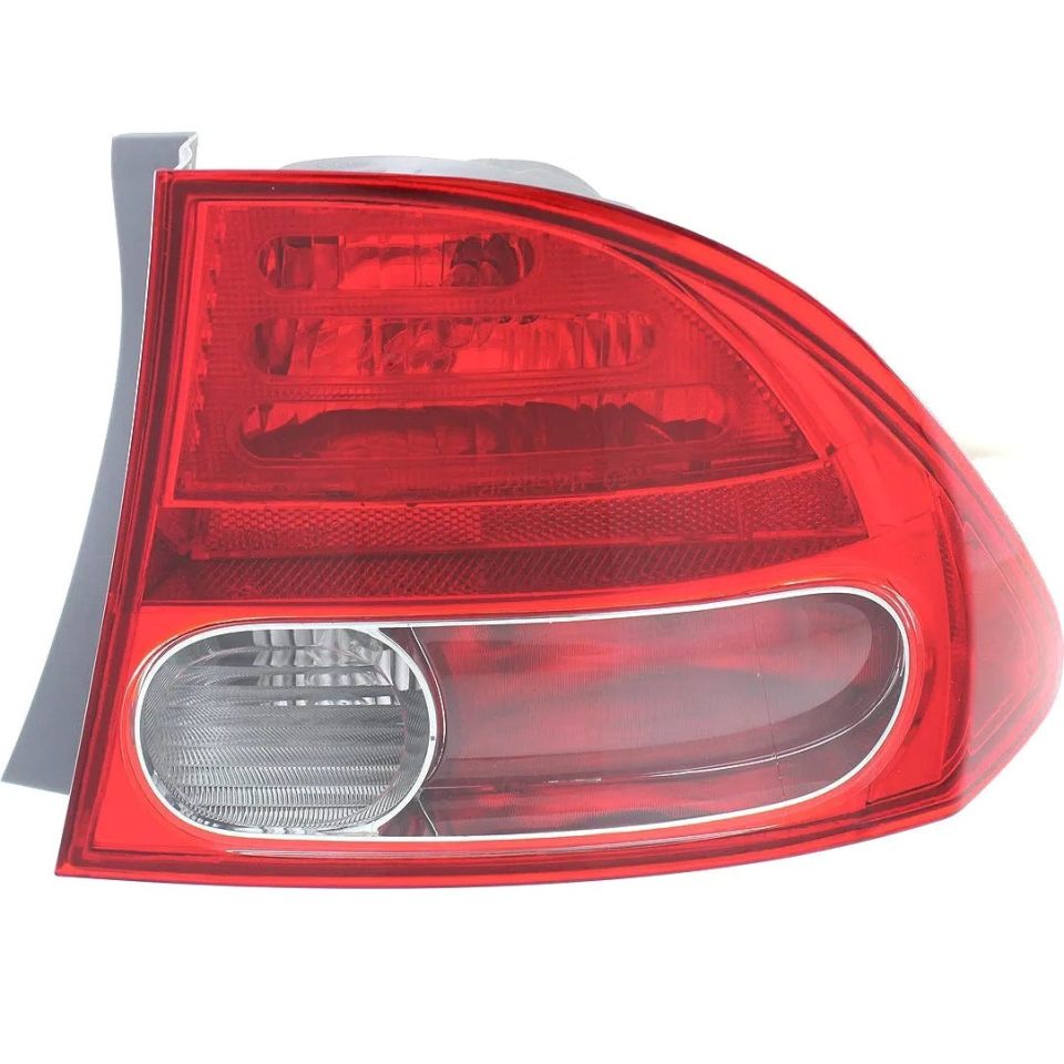 Natural Taillight Taillamp Rear Brake Light Passenger Side Right R for 06-08 Civic Sedan