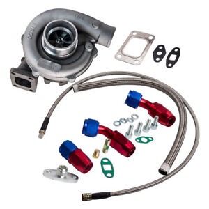 Natural Portable T3/t4 T04e Universal Stageiii Turbo Charger +Oil Feed+oil Return For Civic Crx