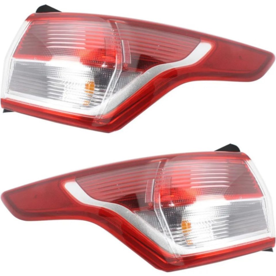 Best-Selling Durable Set of 2 Tail Light For 13-2016 Ford Escape S LH & RH Outer Body Mounted