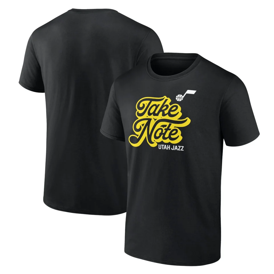 Popular Men's Fanatics Branded Black Utah Jazz Pick & Roll Coverage T-Shirt