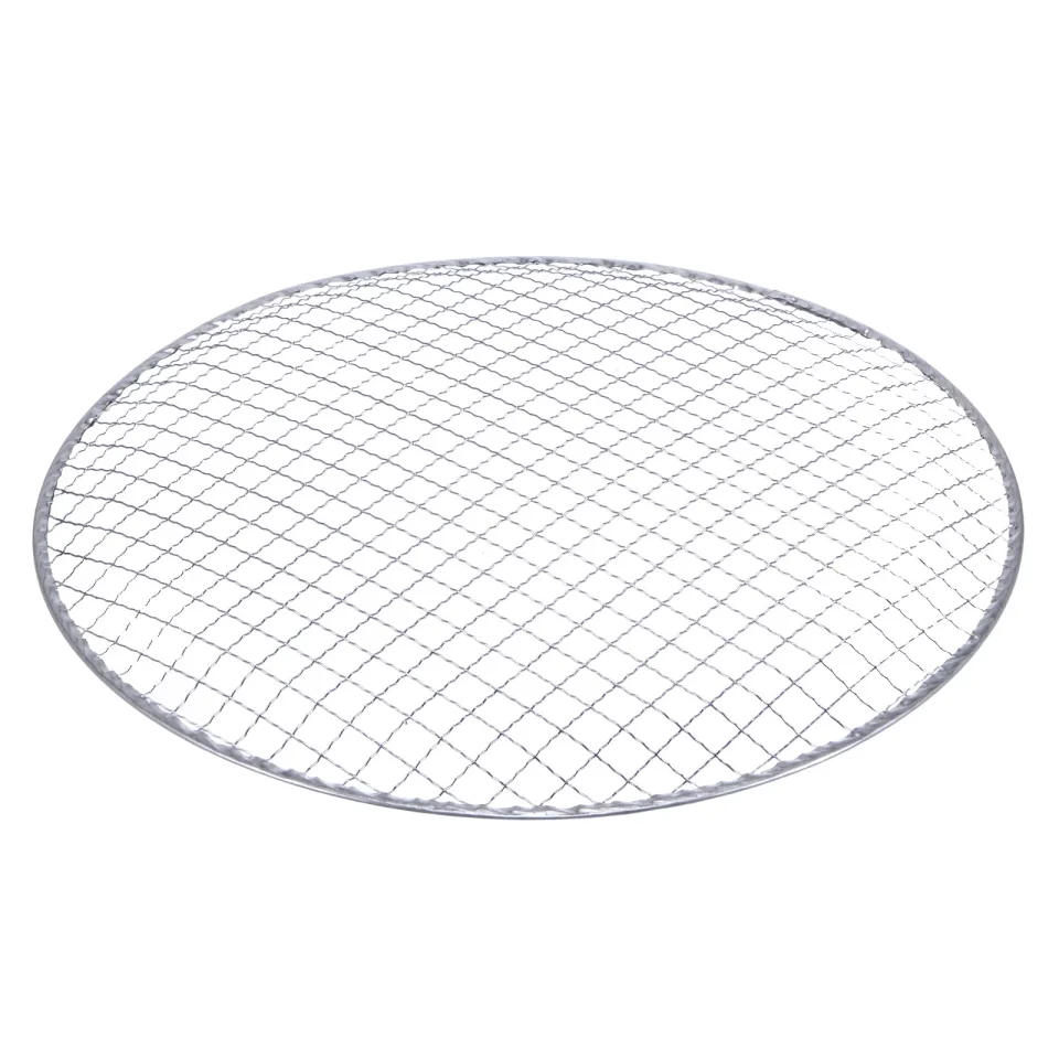 Ceramic Uxcell 5 Packs Round BBQ Grill Net 13x0.9 Galvanized Iron Barbecue Mesh Mat for Baking Charcoal Grilling Roasting