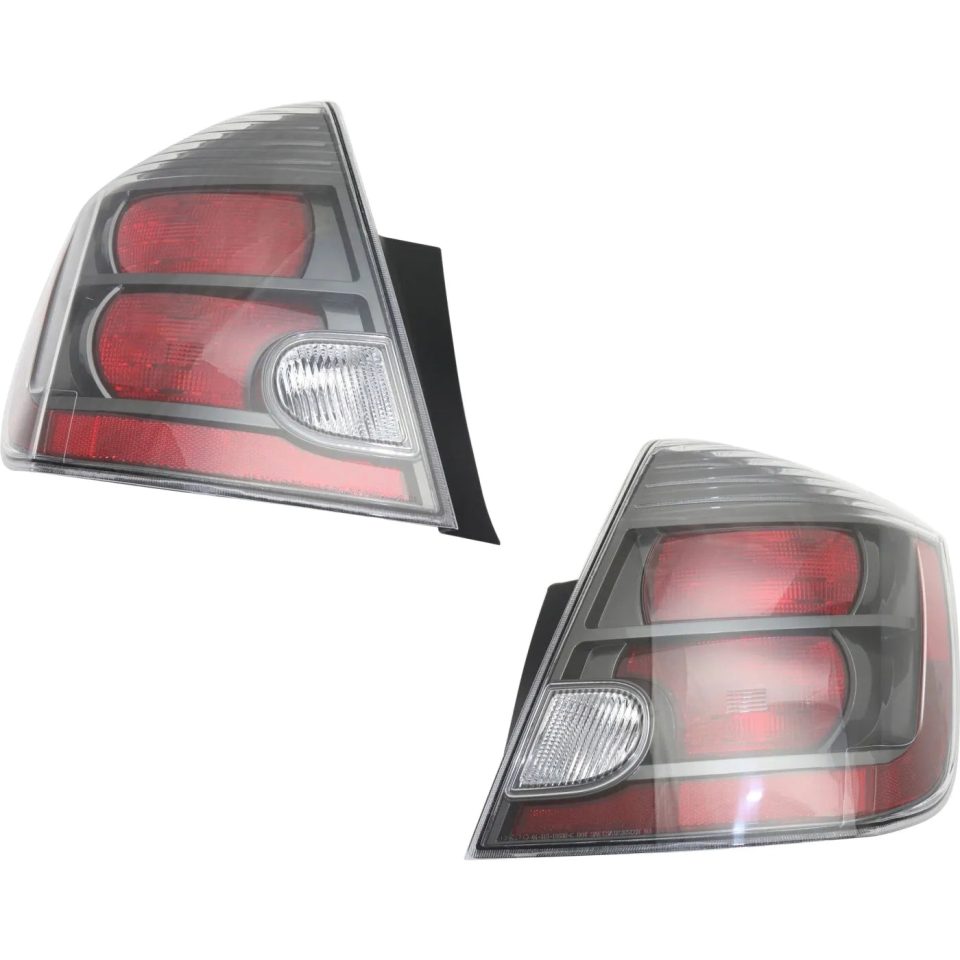 Natural CAPA Tail Light Black Int LH and RH For 10-12 Nissan Sentra SR/SE-R/SE-R Spec V