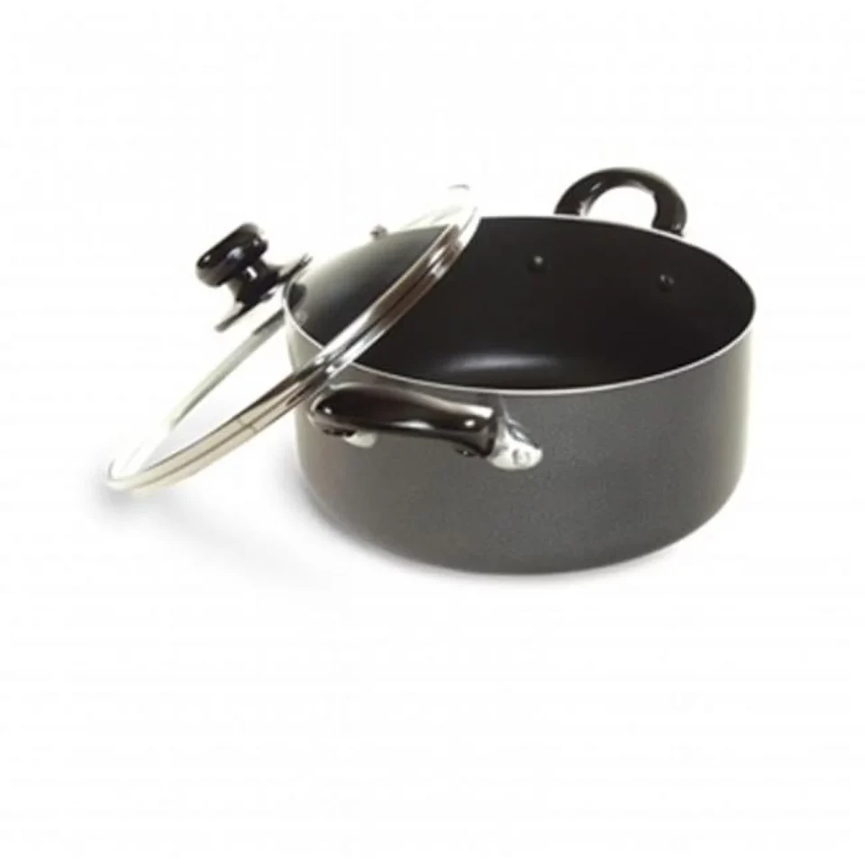 Bamboo Space-Saving Better Chef 6 Qt. Dutch Oven - Non-Stick Surface & Lid - Silver
