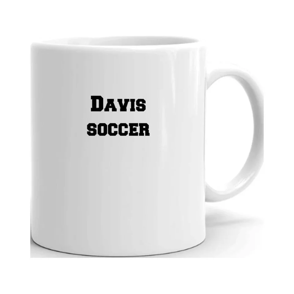 Food-Grade Clear Davis Soccer Ceramic Dishwasher And Microwave Safe Mug By Undefined Gifts