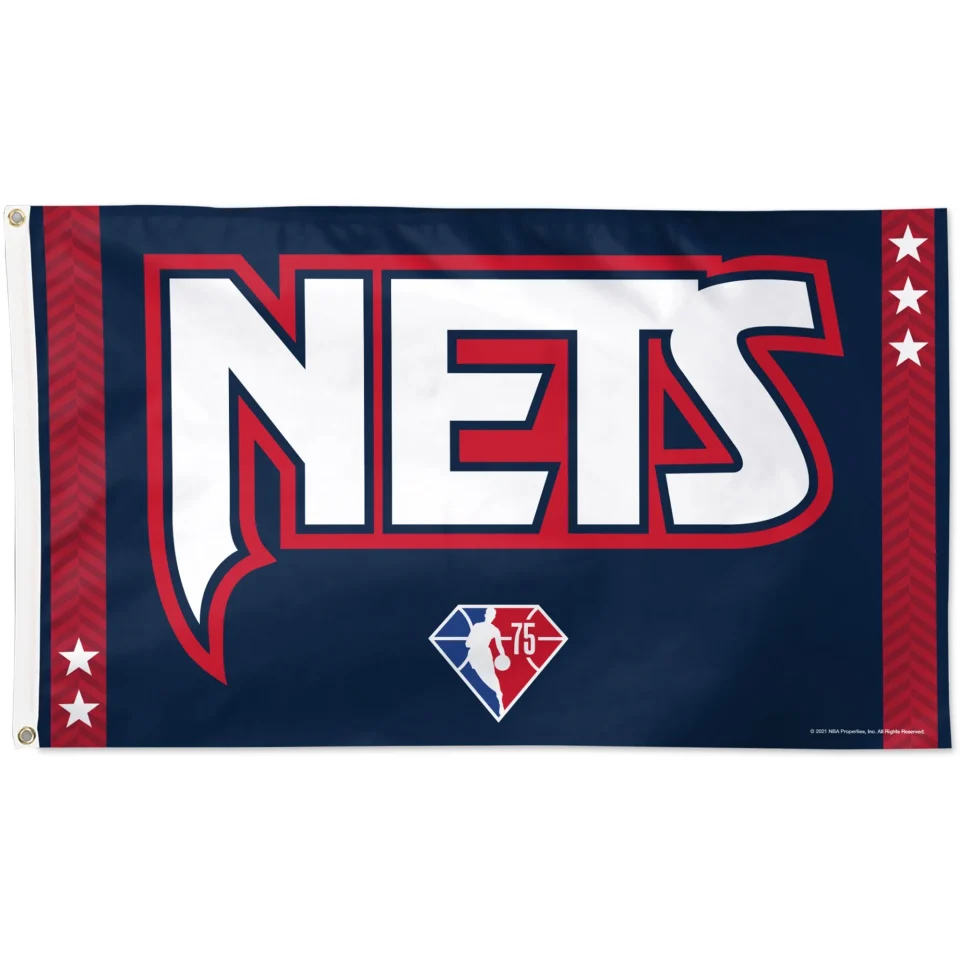 Storage WinCraft Brooklyn Nets 3' x 5' 2021/22 City Edition Deluxe Single-Sided Flag