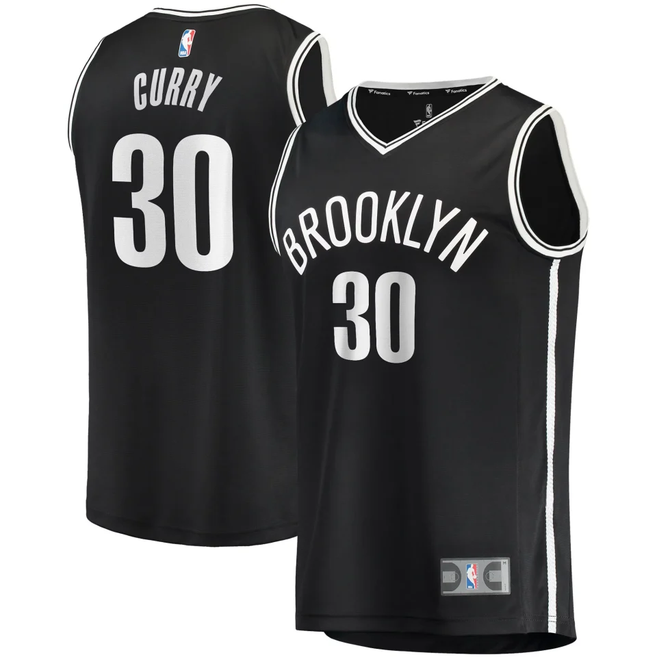 Best-Selling Easy-Clean Men's Fanatics Branded Seth Curry Black Brooklyn Nets Fast Break Replica Jersey - Icon Edition
