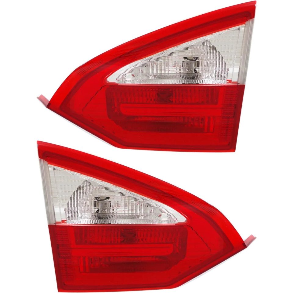 BPA-Free Natural Tail Light For 2014-2017 Ford Fiesta Set of 2 Driver and Passenger Side Inner