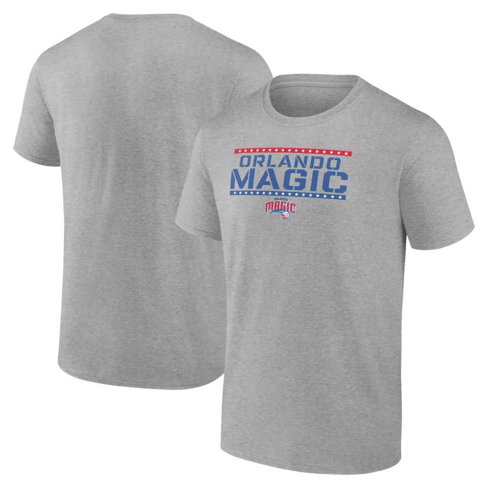 Leak-Proof Long-Lasting Men's Fanatics Branded Heather Gray Orlando Magic Hoops For Troops Training T-Shirt