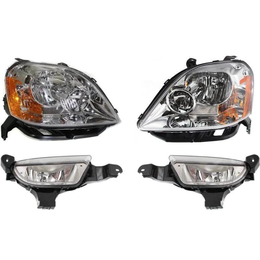 Core Headlight Kit For 2005-2007 Ford Five Hundred Left and Right 4Pc